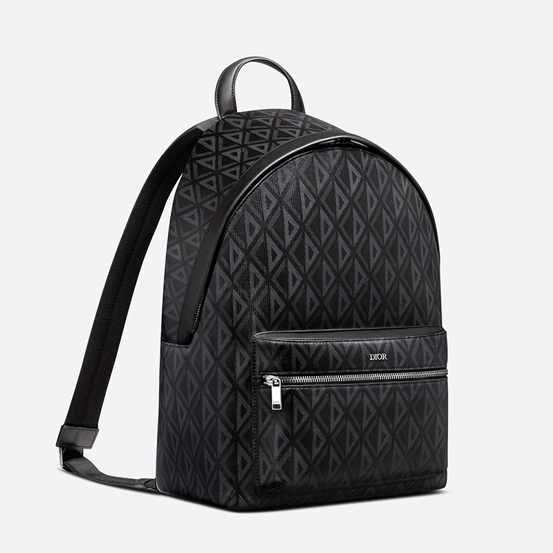 Dior Rider Backpack CD Diamond Motif Canvas Black