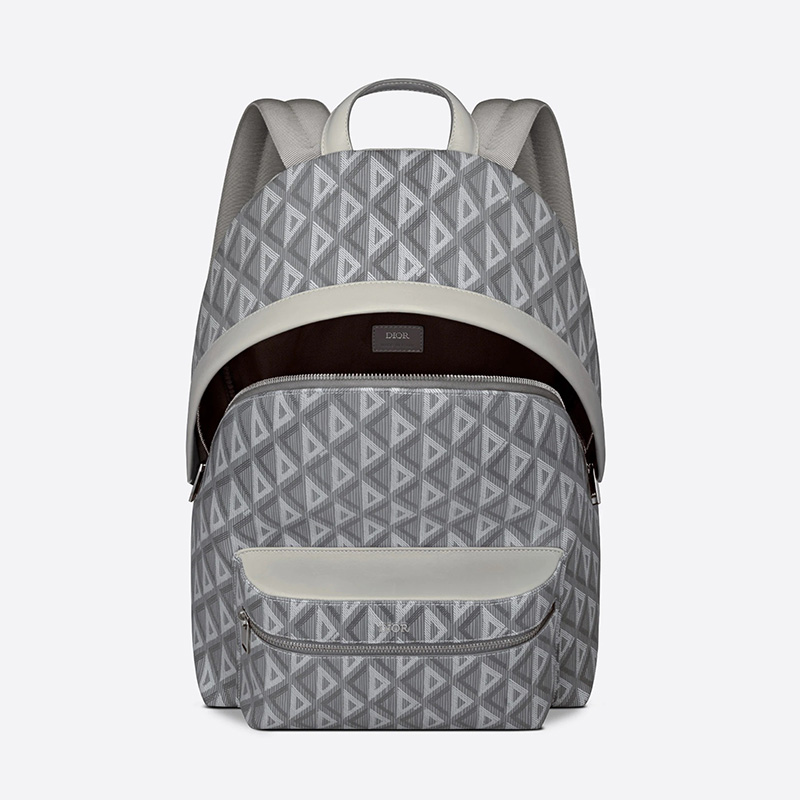 Dior Rider Backpack CD Diamond Motif Canvas Grey