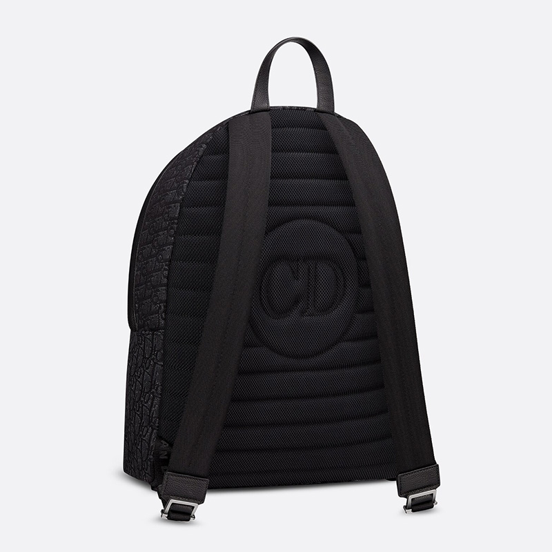 Dior Rider Backpack Oblique Motif Canvas Black