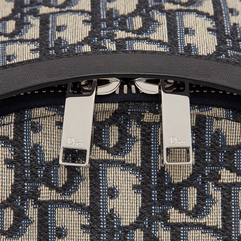 Dior Rider Backpack Oblique Motif Canvas Blue