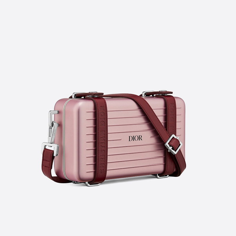 Dior x Rimowa Personal Clutch Aluminum Pink