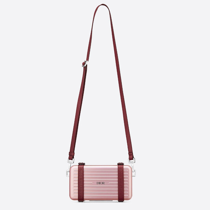 Dior x Rimowa Personal Clutch Aluminum Pink