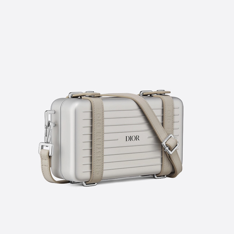 Dior x Rimowa Personal Clutch Aluminum Silver