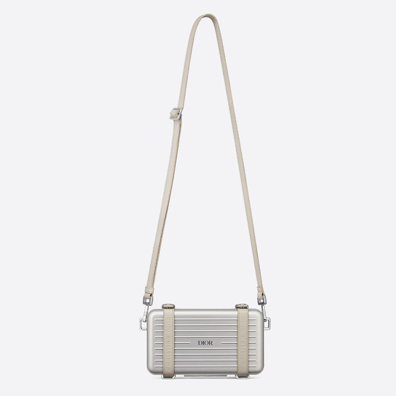 Dior x Rimowa Personal Clutch Aluminum Silver