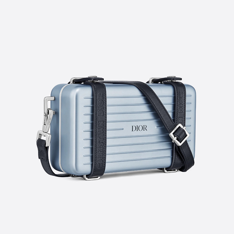 Dior x Rimowa Personal Clutch Aluminum Sky Blue