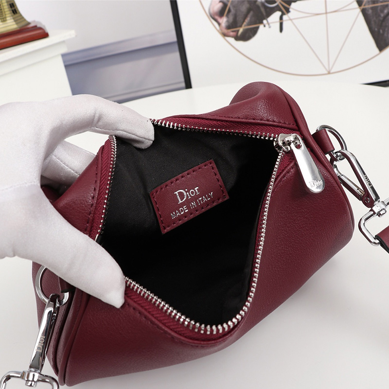 Dior Roller Messenger Atelier Grained Calfskin Red