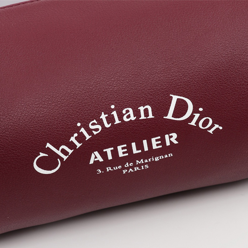 Dior Roller Messenger Atelier Grained Calfskin Red