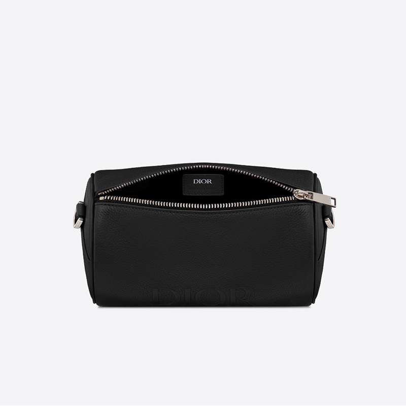 Dior Roller Messenger Grained Calfskin Black