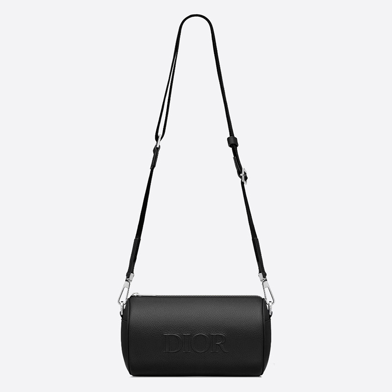 Dior Roller Messenger Grained Calfskin Black