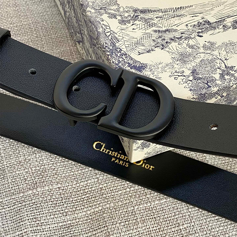 Dior Saddle Belt Matte Calfskin Black