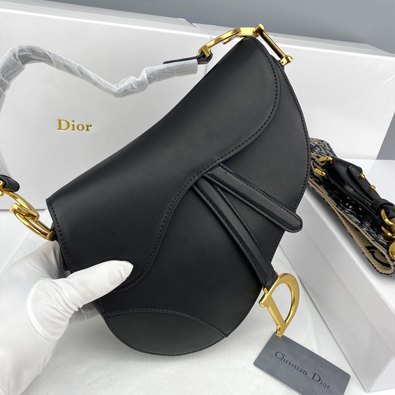 Dior Saddle Bag Smooth Calfskin Black
