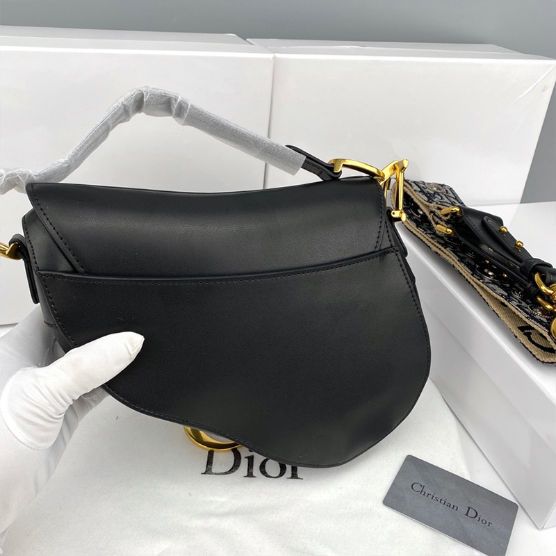 Dior Saddle Bag Smooth Calfskin Black