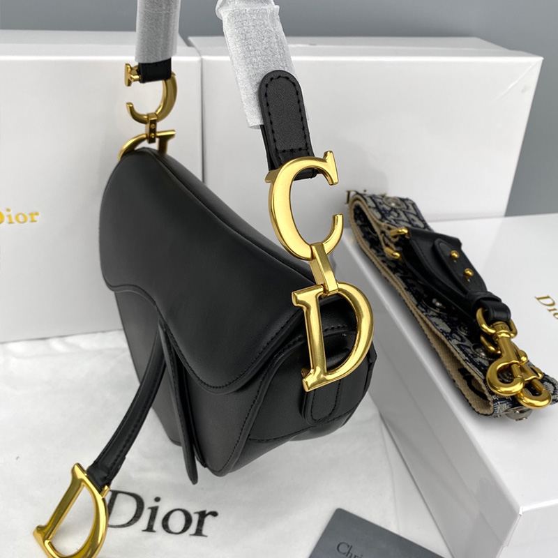 Dior Saddle Bag Smooth Calfskin Black