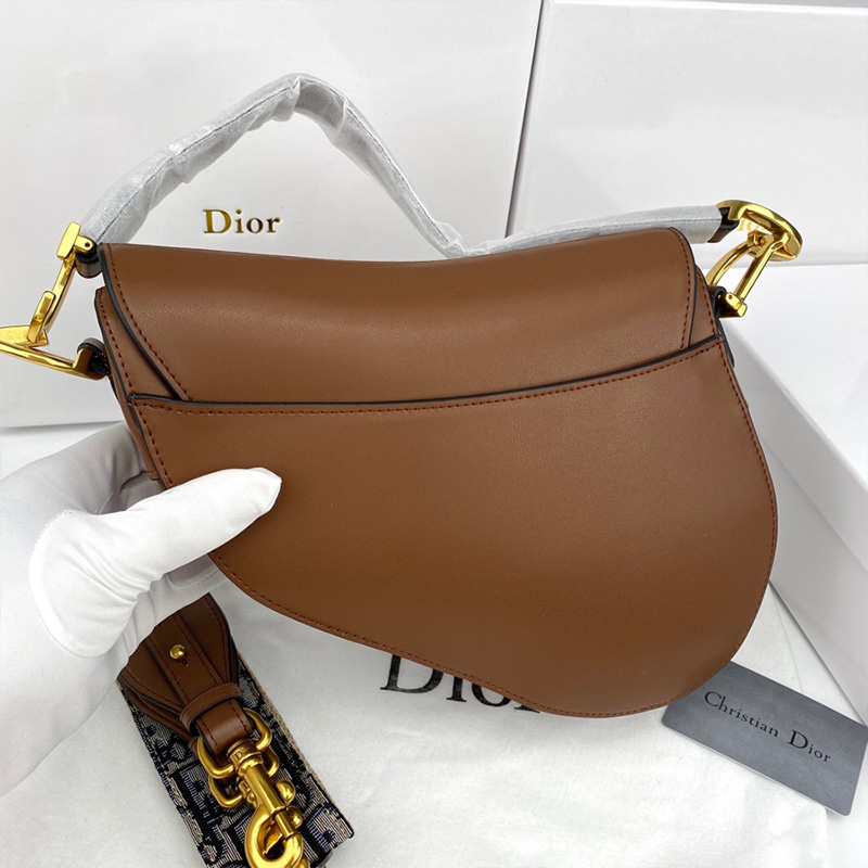 Dior Saddle Bag Smooth Calfskin Brown