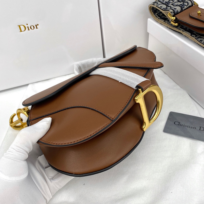 Dior Saddle Bag Smooth Calfskin Brown