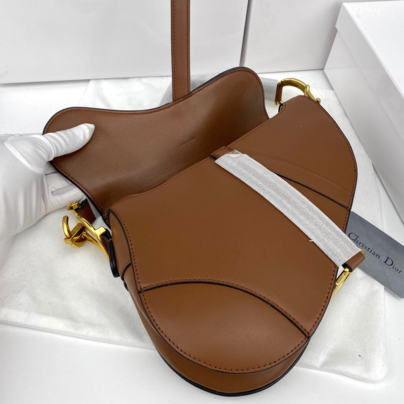 Dior Saddle Bag Smooth Calfskin Brown