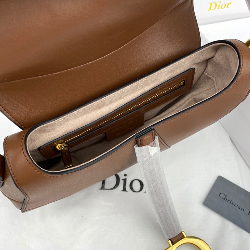 Dior Saddle Bag Smooth Calfskin Brown