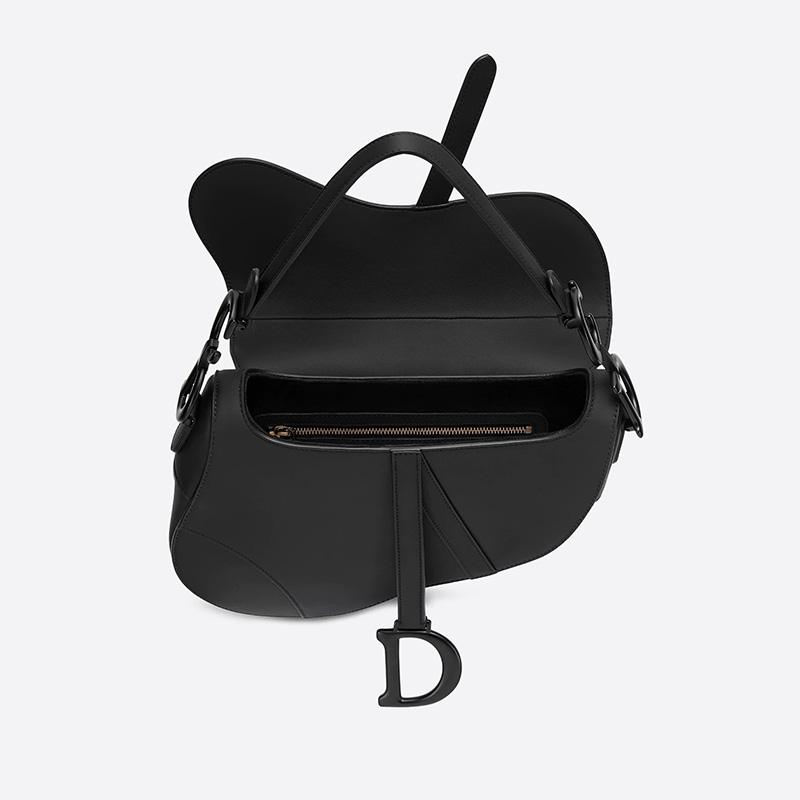 Dior Saddle Bag Ultramatte Calfskin Black