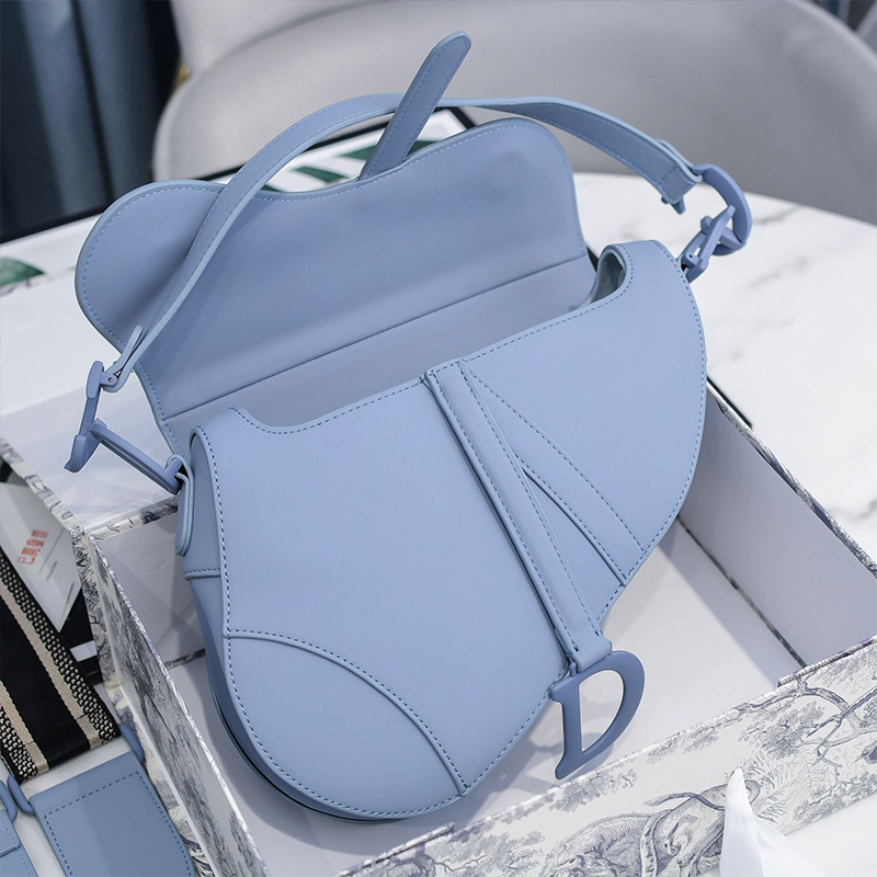 Dior Saddle Bag Ultramatte Calfskin Blue