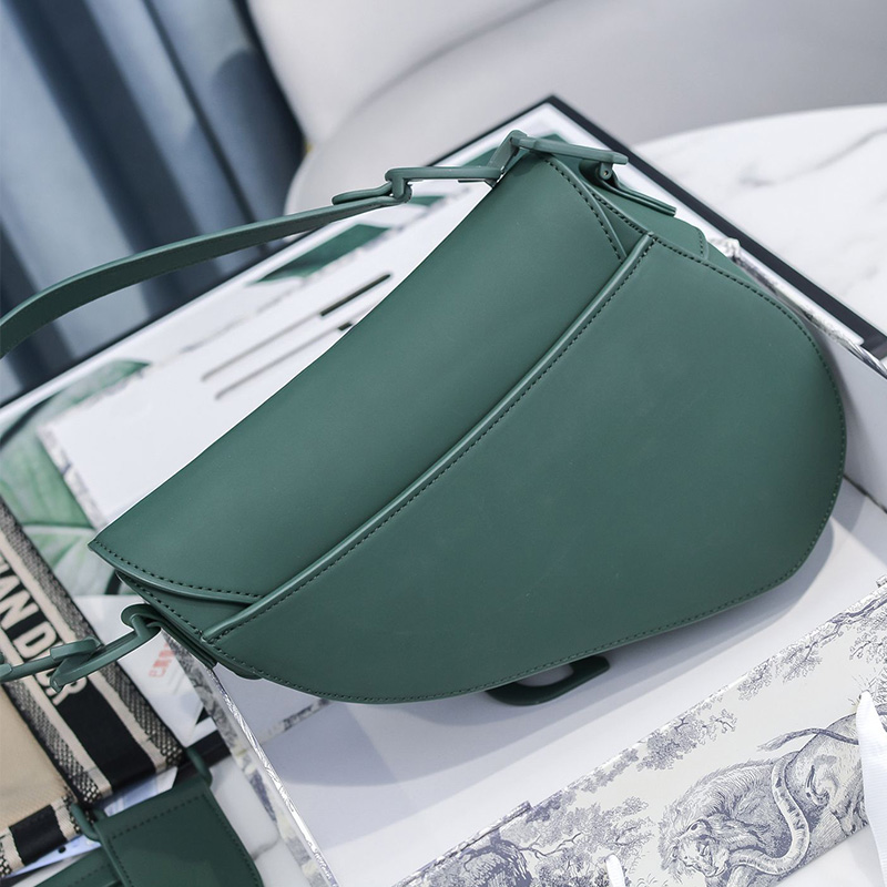 Dior Saddle Bag Ultramatte Calfskin Green