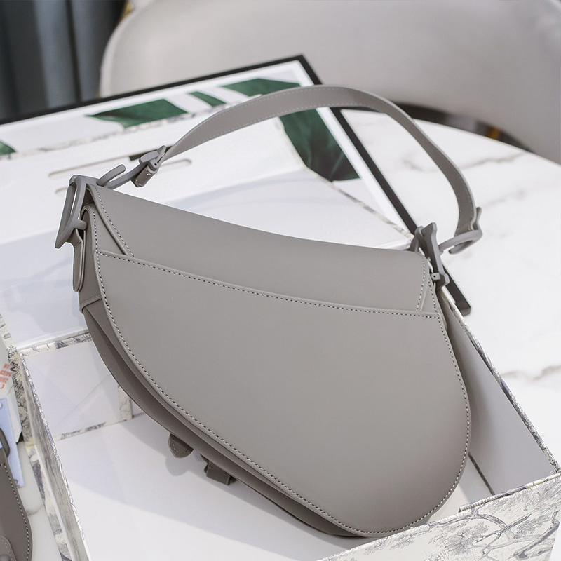 Dior Saddle Bag Ultramatte Calfskin Grey