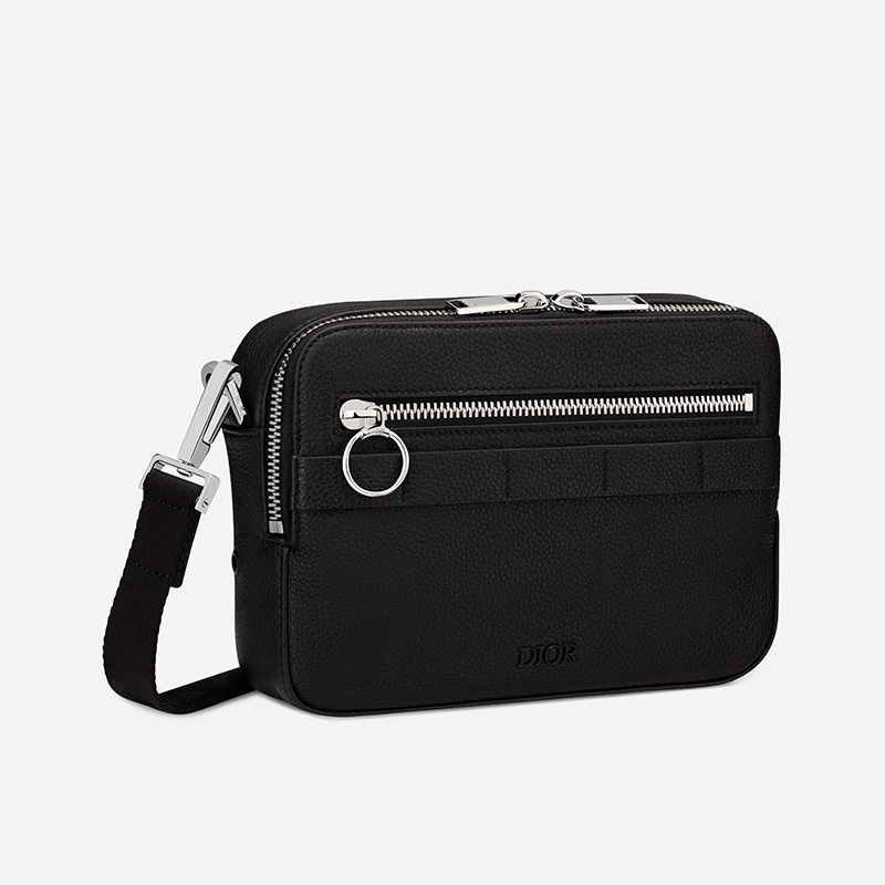 Dior Safari Messenger Grained Calfskin Black