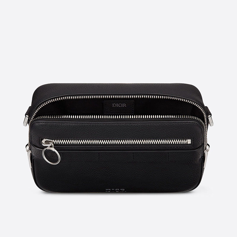 Dior Safari Messenger Grained Calfskin Black