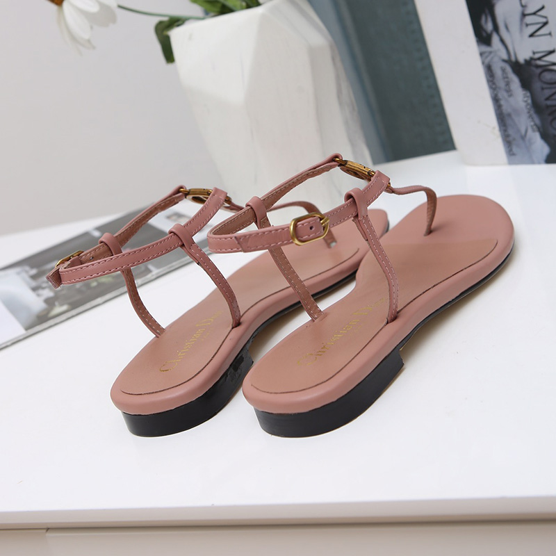 Dior Signature Sandals Women Lambskin Pink