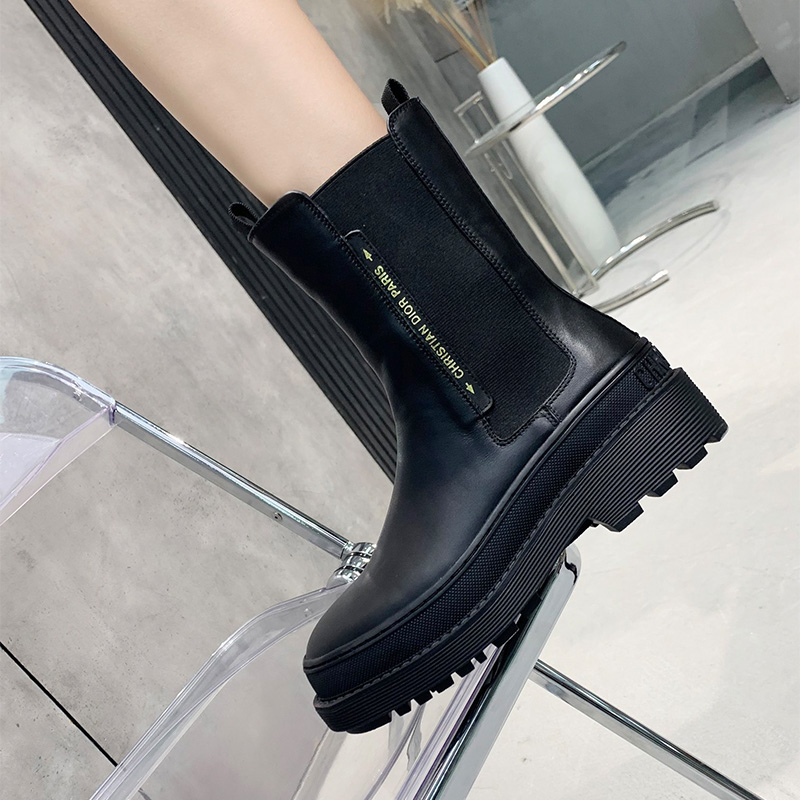 Dior Trial Ankle Boots Women Calfskin Black