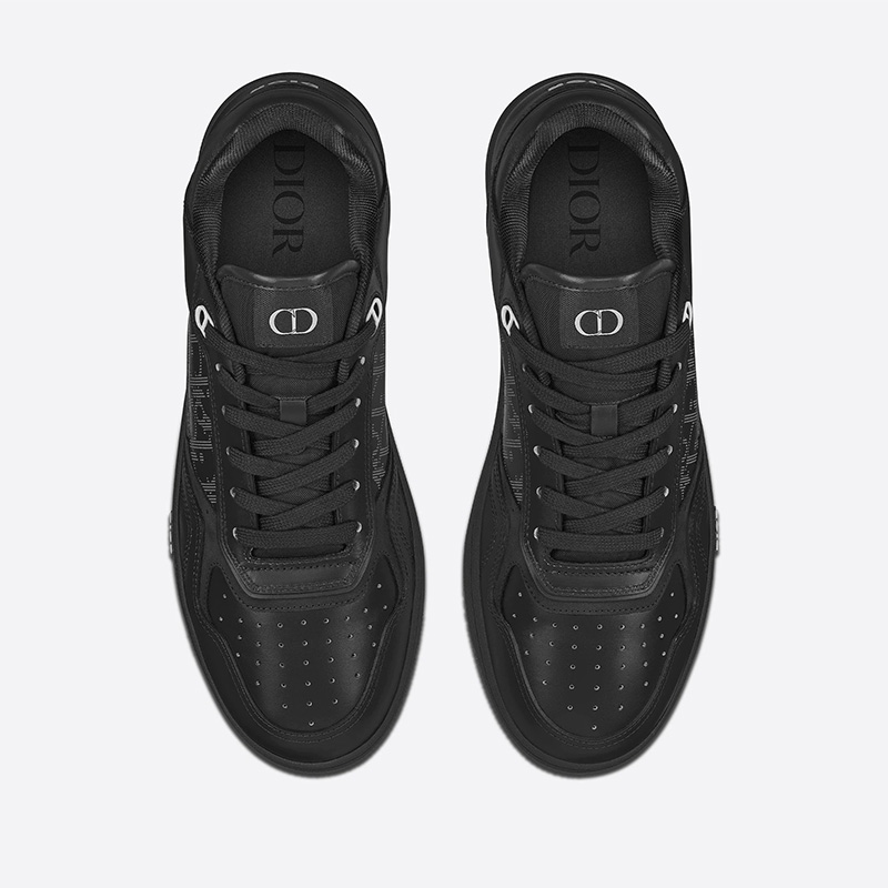 Dior B27 Sneakers Unisex World Tour Onlique Galaxy Calfskin and Suede Black