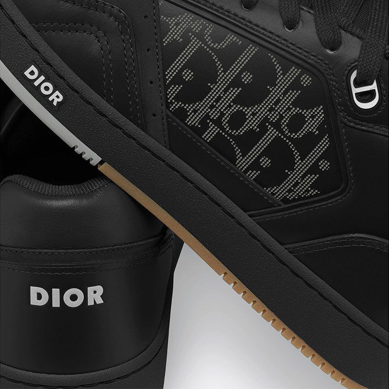 Dior B27 Sneakers Unisex World Tour Onlique Galaxy Calfskin and Suede Black