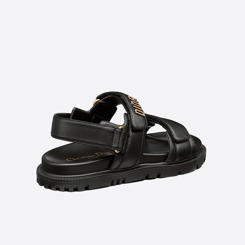 Dior Act Sandals Women Lambskin Black