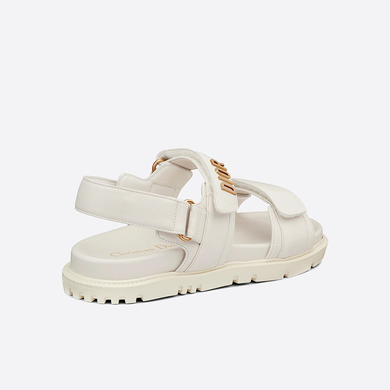 Dior Act Sandals Women Lambskin White