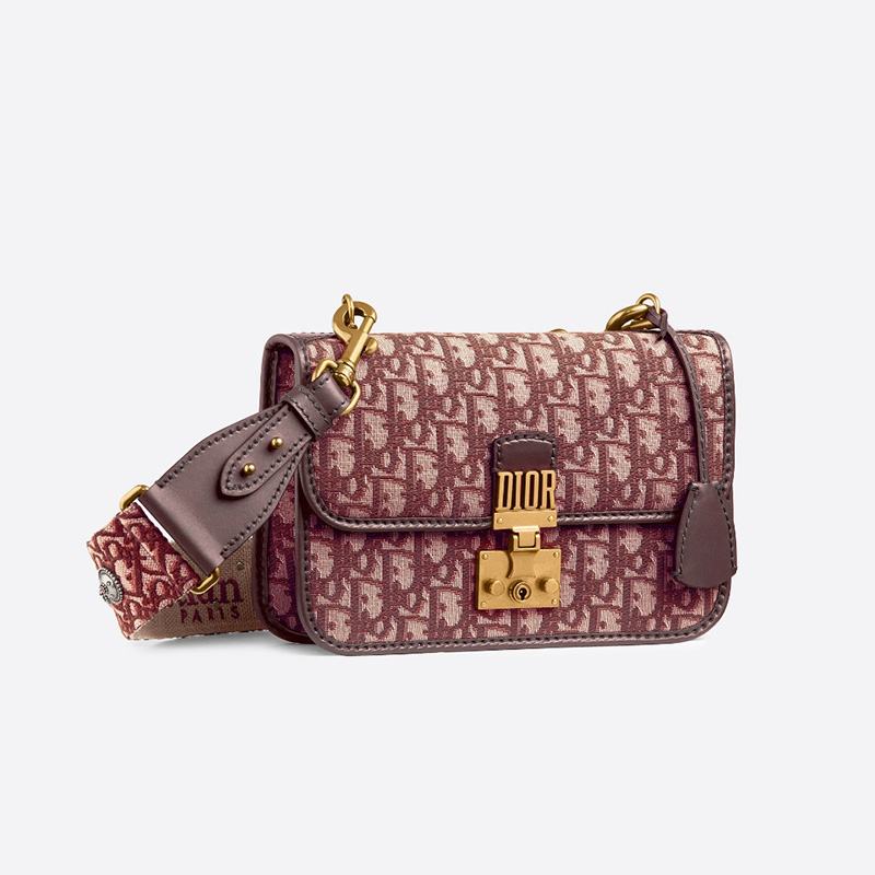 Dioraddict Bag Oblique Motif Canvas Burgundy