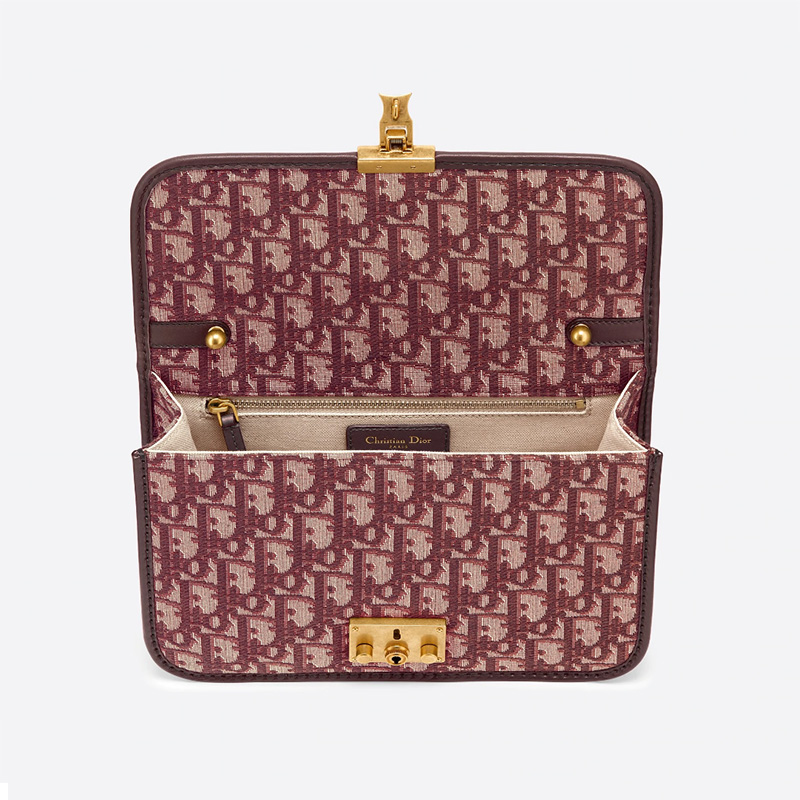 Dioraddict Bag Oblique Motif Canvas Burgundy