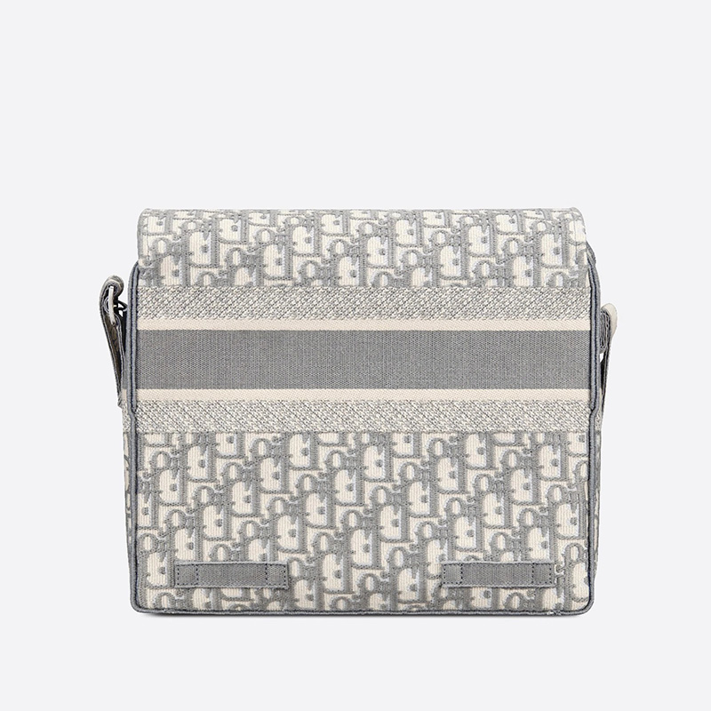 Diorcamp Messenger Oblique Motif Canvas Grey