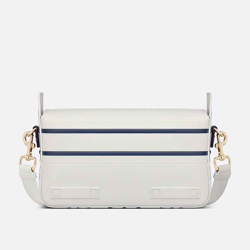 Small Diorcamp Messenger Smooth Leather White