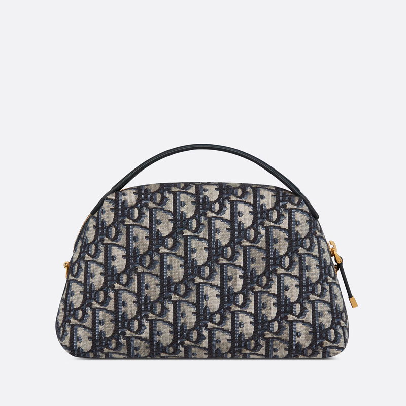 Mini Dior 30 Montaigne D-Cosy Bag Oblique Motif Canvas Blue