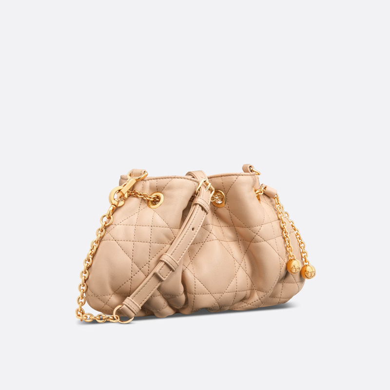 Small Dior Ammi Bag Macrocannage Lambskin Pink