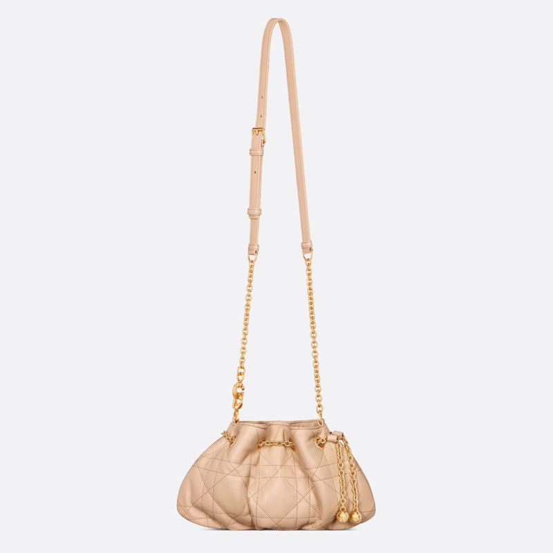 Small Dior Ammi Bag Macrocannage Lambskin Pink