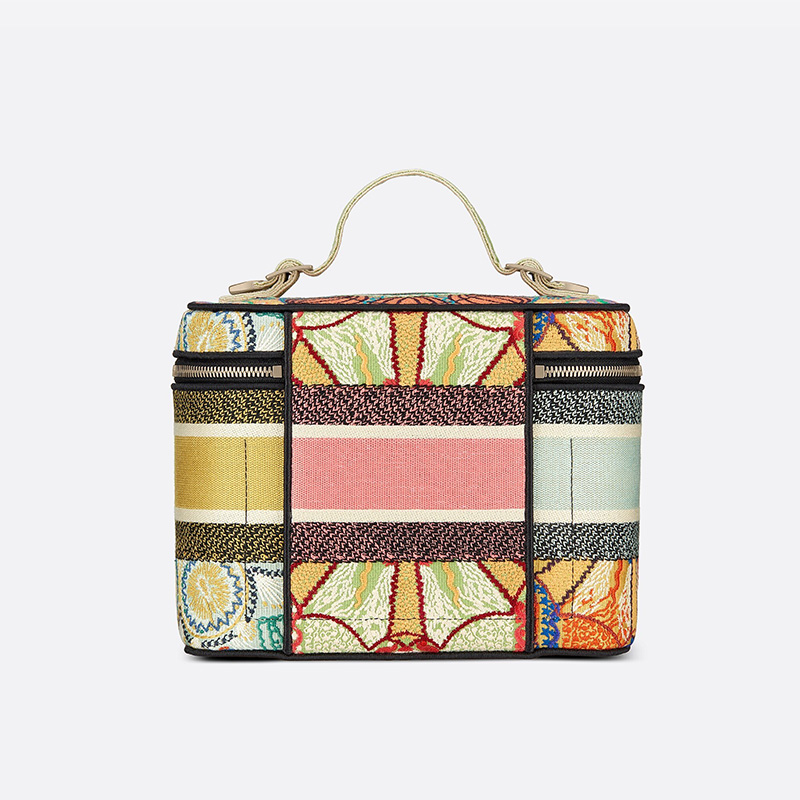 Medium DiorTravel Vanity Case Lights Motif Canvas Multicolor