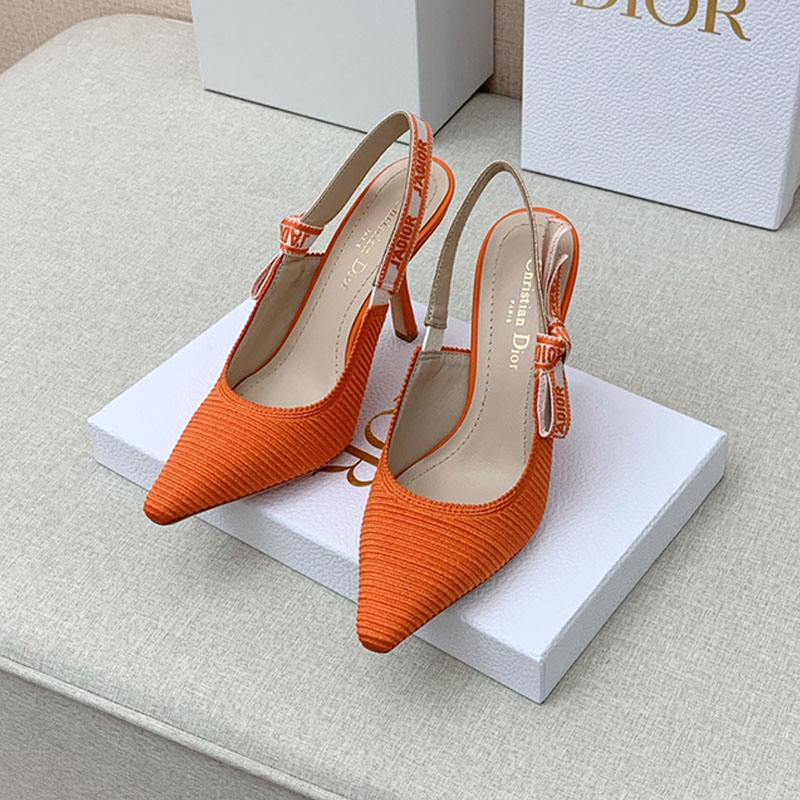 J'Adior Slingback Pumps Women Technical Fabric Orange