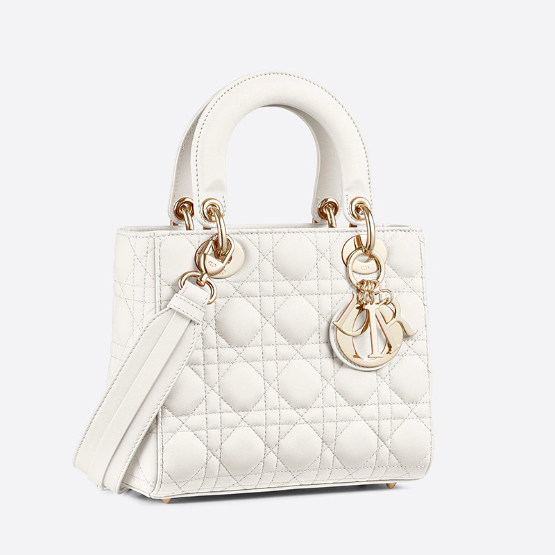 Lady Dior My ABCDior Bag Cannage Lambskin White