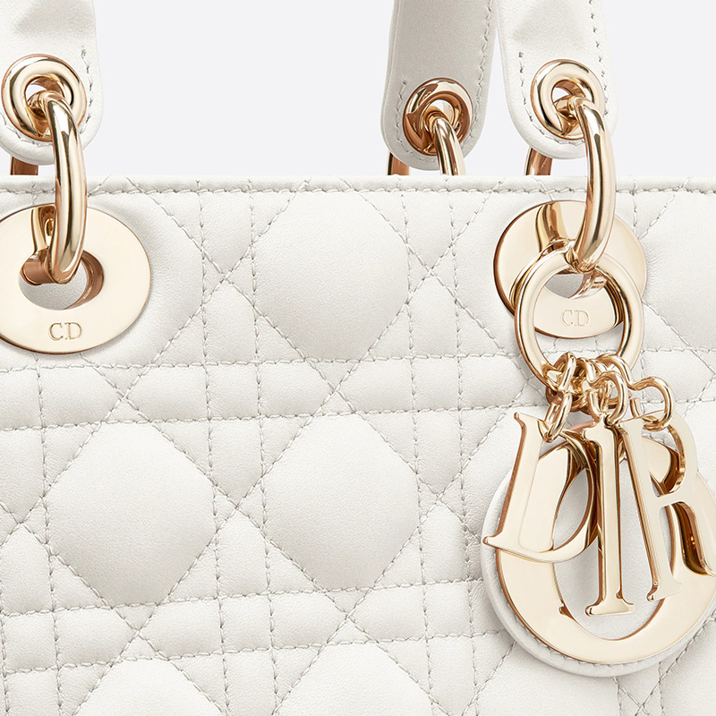 Lady Dior My ABCDior Bag Cannage Lambskin White