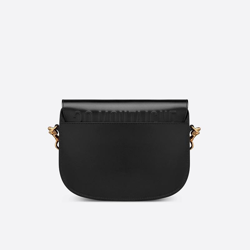 Medium Dior Bobby Bag Box Calfskin Black