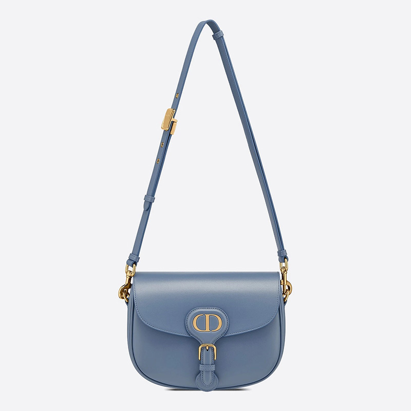 Medium Dior Bobby Bag Box Calfskin Sky Blue