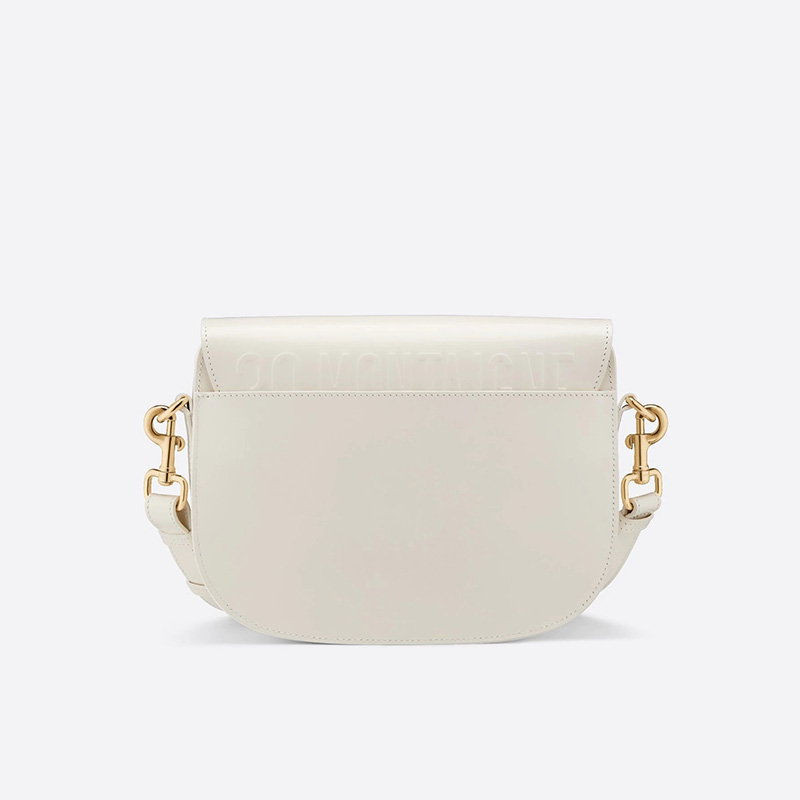 Medium Dior Bobby Bag Box Calfskin White