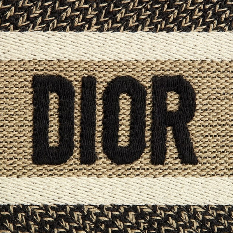 Mini Dior Book Tote Mille Fleurs Motif Canvas Beige