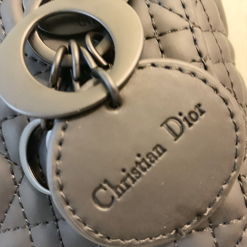 Mini Lady Dior Bag Ultramatte Cannage Calfskin Black