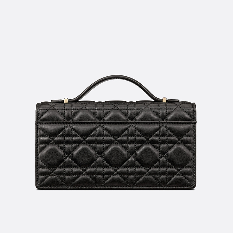 Mini Miss Dior Bag Cannage Lambskin Black